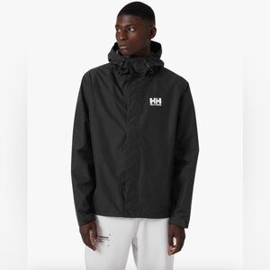 Men’s Helly Hansen Seven J Waterproof Windproof Rain Coat Jacket - Size Medium